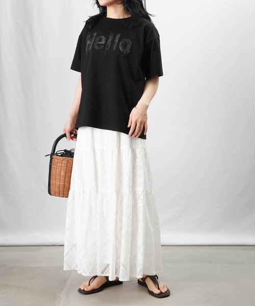 セール】LC/LLL アートロゴ刺繍Tシャツ（Tシャツ/カットソー