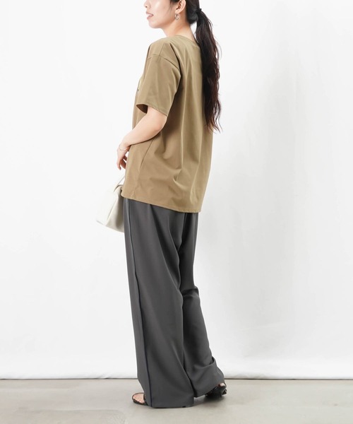 LUCA/LADY LUCK LUCA（ルカ/レディラックルカ）の「LC/LLL アートロゴ刺繍Tシャツ（Tシャツ/カットソー・レディース・ブラック/カーキ/オフホワイト・FREE）」の19枚目の写真