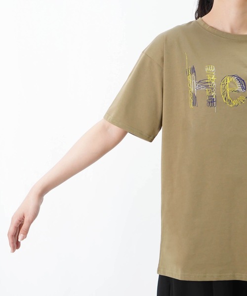 セール】LC/LLL アートロゴ刺繍Tシャツ（Tシャツ/カットソー