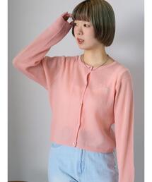 のん　 カーディガン ピンクロゴのセット ロゴワンポイント刺繍カーディガン｜ピンクハウスオフィシャル