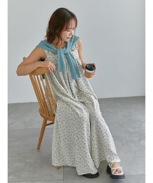 ehka sopo(エヘカソポ)の「ワンポイント刺繍リブカーディガン(カーディガン/ボレロ・レディース・ブルー/グレー/キナリ/ピンク・F)」の19枚目の写真