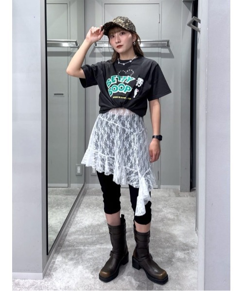 本日購入の方にのみお値下げ交渉 Betty Boop x SLY Betty Boop x SLY EYELET T/SH ベティブープ スライ アイレット