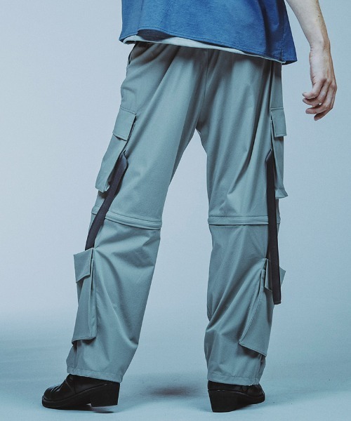 NO ID.（ノーアイディ）の「mp13792- ｲｰｼﾞｰﾜｲﾄﾞﾃｸﾉPT カーゴパンツ（カーゴパンツ・メンズ・ライトグレー/カーキ/ブラック・1/2）」の11枚目の写真