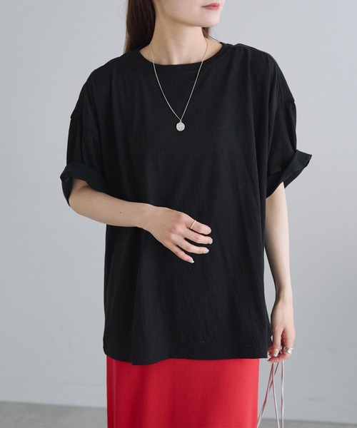 コットンナイロンシアーオーバーTシャツ（Tシャツ/カットソー