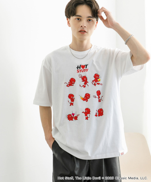 セール】『別注』HOT STUFF×SENSE OF PLACE プリントTシャツ B