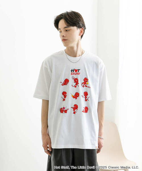 セール】『別注』HOT STUFF×SENSE OF PLACE プリントTシャツ B（T