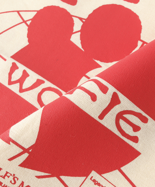 WISM(ウィズム)の「Woofietokyo / ウーフィトウキョウ BUGBAGBAGS SAYHELLO Tote-Bag(トートバッグ・メンズ・アイボリー/チョコ・FREE)」の4枚目の写真