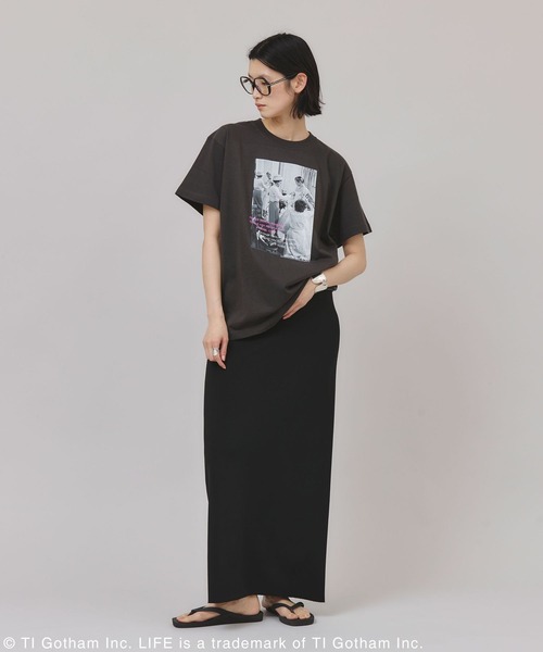 Curensology（カレンソロジー）の「Curensology(カレンソロジー)/【LIFE PICTURE COLLECTION】別注CHTシャツ（タテ）（Tシャツ/カットソー・レディース・ホワイト/ブラック・FREE）」の11枚目の写真