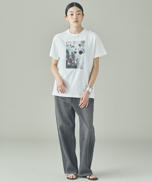Curensology（カレンソロジー）の「Curensology(カレンソロジー)/【LIFE PICTURE COLLECTION】別注CHTシャツ（タテ）（Tシャツ/カットソー・レディース・ホワイト/ブラック・FREE）」の14枚目の写真