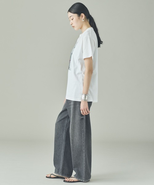 Curensology（カレンソロジー）の「Curensology(カレンソロジー)/【LIFE PICTURE COLLECTION】別注CHTシャツ（タテ）（Tシャツ/カットソー・レディース・ホワイト/ブラック・FREE）」の10枚目の写真
