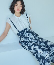 CAST:（キャストコロン）の「【1枚で着映える】ペイントプリントサスペンダーパンツ（その他パンツ）」