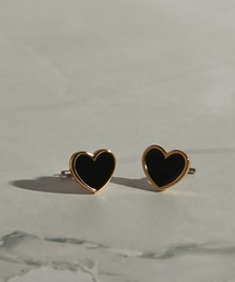 BAQLESS（バックレス）の「[BAQLESS/バックレス] AMITY NOIR ハート ゴールド ピアス（ピアス（両耳用）・レディース）」