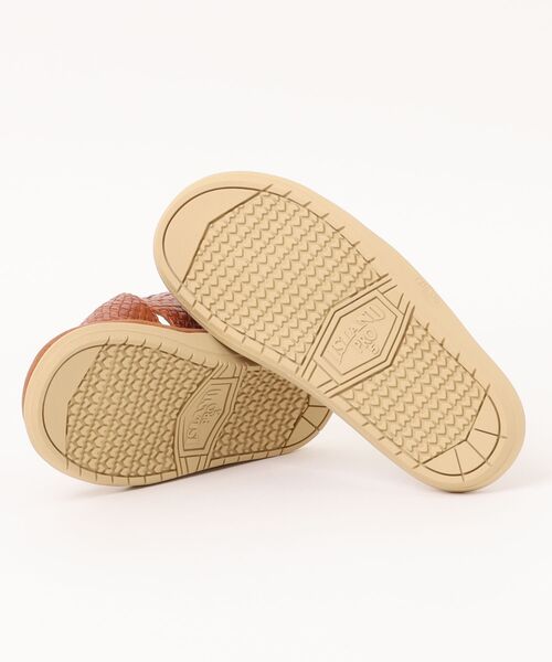 ISLAND SLIPPER(アイランドスリッパ)の「アイランドスリッパ / PT223W2 BUFF BTOWN / レザーメッシュ クロスサンダル(サンダル・メンズ・ブラウン・6/7/8/9/10/11/5)」の3枚目の写真
