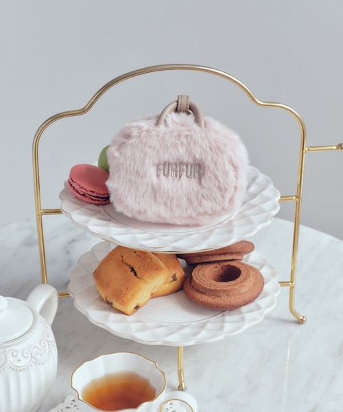 FURFUR（ファーファー）の「【限定カラー】エコファートートミニチャーム（チャーム・レディース・チャコールグレー/ブラック/ライトブルー/ピンク/アイボリー・F）」の5枚目の写真