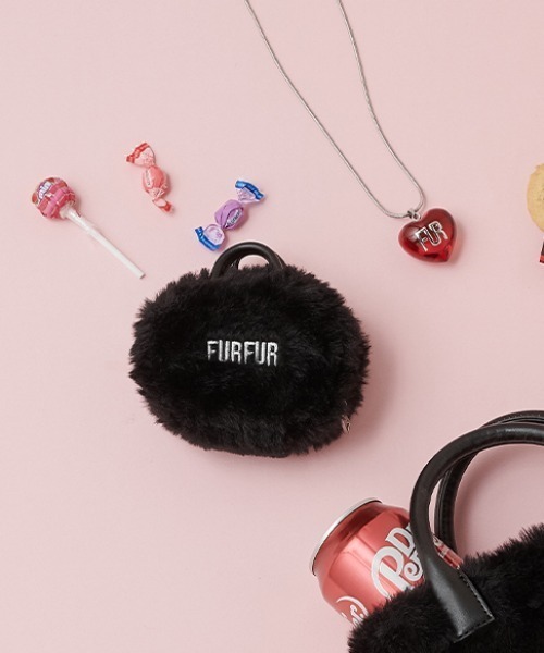 FURFUR（ファーファー）の「【限定カラー】エコファートートミニチャーム（チャーム・レディース・チャコールグレー/ブラック/ライトブルー/ピンク/アイボリー・F）」の3枚目の写真
