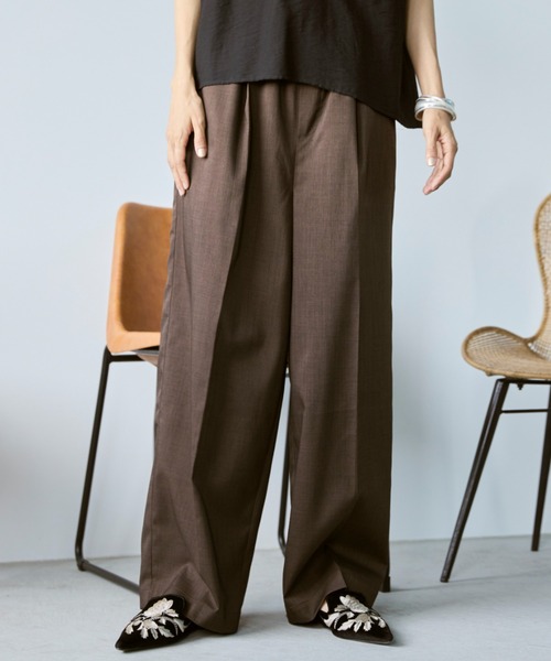セール】センタープレスイージーパンツ（スラックス）｜Libra Cue