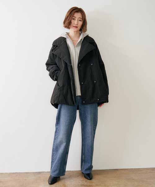 セール】3wayパファーテーラードジャケット（テーラードジャケット