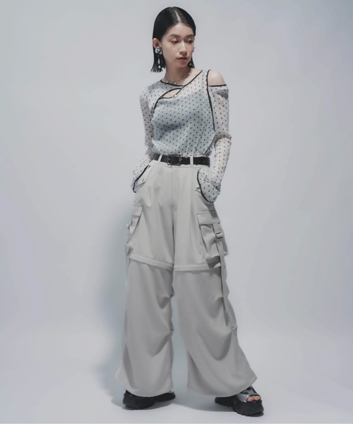 【HARE】新品未使用✴︎ マルチWAYワイドカーゴパンツ HARE（ハレ）の「マルチWAYワイドカーゴパンツ(HARE)（カーゴパンツ