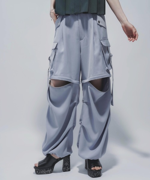 マルチWAYワイドカーゴパンツ マルチWAYワイドカーゴパンツ(HARE)（カーゴパンツ）｜HARE