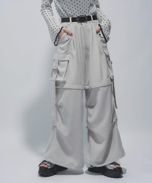 マルチWAYワイドカーゴパンツ マルチWAYワイドカーゴパンツ(HARE)（カーゴパンツ）｜HARE