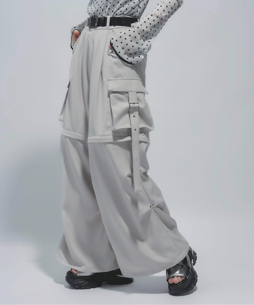 マルチWAYワイドカーゴパンツ マルチWAYワイドカーゴパンツ(HARE)（カーゴパンツ）｜HARE