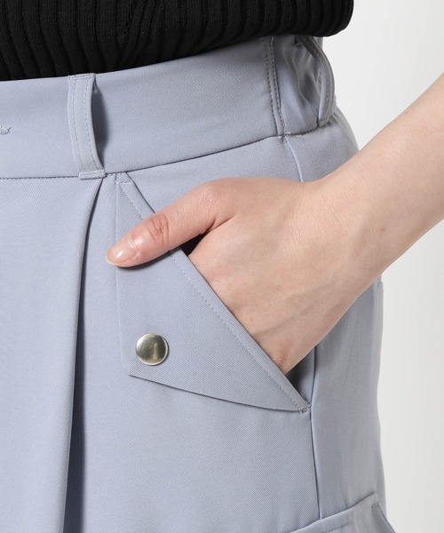 HARE(ハレ)の「マルチWAYワイドカーゴパンツ(HARE)(カーゴパンツ・レディース・ブラック/ブルー/オフホワイト・FREE)」の4枚目の写真