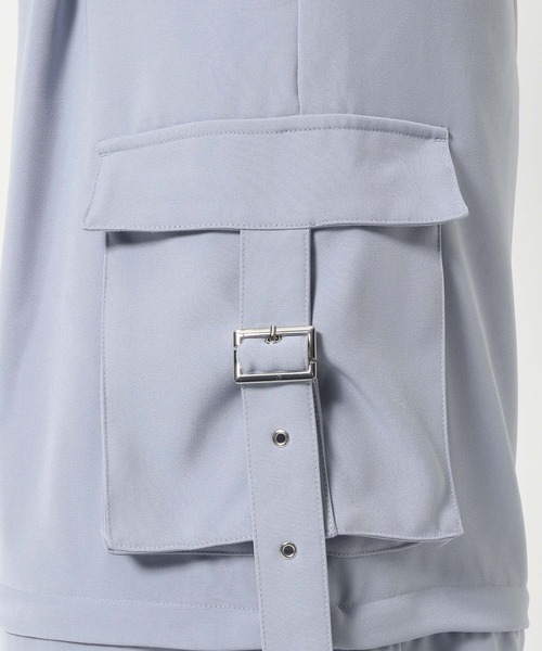 HARE(ハレ)の「マルチWAYワイドカーゴパンツ(HARE)(カーゴパンツ・レディース・ブラック/ブルー/オフホワイト・FREE)」の6枚目の写真