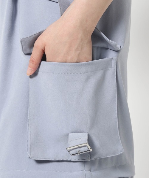 HARE(ハレ)の「マルチWAYワイドカーゴパンツ(HARE)(カーゴパンツ・レディース・ブラック/ブルー/オフホワイト・FREE)」の7枚目の写真