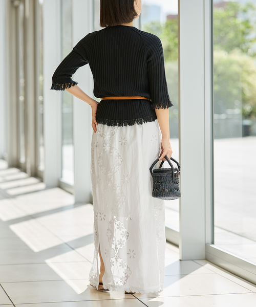 フリンジヤーンニット　未使用新品タグ付き　IENA la boucle フリンジヤーンニット 未使用新品タグ付き IENA la boucle