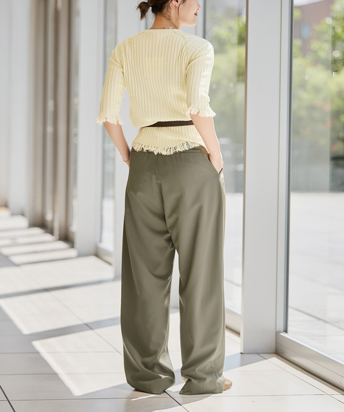ニット セーター IENA LA BOUCLE フリンジニットプルオーバー レディース IENA LA BOUCLE フリンジニットプルオーバー（ニット/セーター