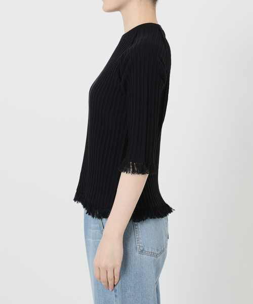 フリンジヤーンニット　未使用新品タグ付き　IENA la boucle フリンジヤーンニット 未使用新品タグ付き IENA la boucle