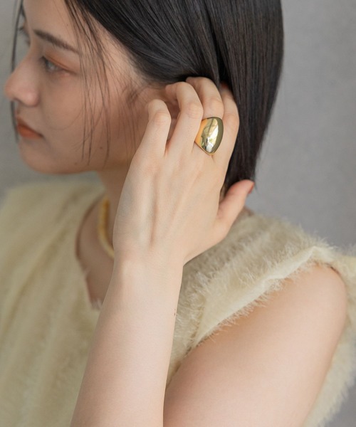 A part by（アパートバイ）の「ボリュームリング（リング・レディース・GOLD/Silver・FREE）」の8枚目の写真