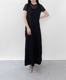 Ellno de Mavie バイカラーシャツワンピース REDYAZEL｜バイカラータックプリーツシャツワンピース | Rakuten