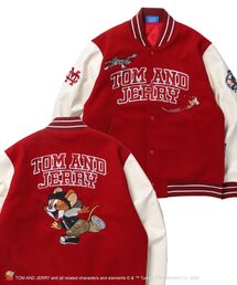 オーバーサイズ」に該当するスタジャン（レッド/赤色系