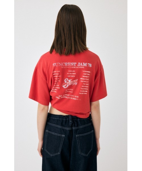 MOUSSY(マウジー)の「SUNCREST JAM Tシャツ(Tシャツ/カットソー・レディース・ホワイト/ライトブラック/レッド・FREE)」の13枚目の写真