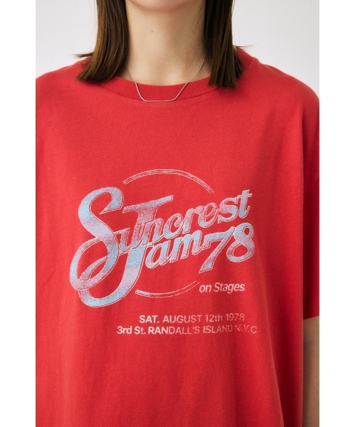 MOUSSY(マウジー)の「SUNCREST JAM Tシャツ(Tシャツ/カットソー・レディース・ホワイト/ライトブラック/レッド・FREE)」の17枚目の写真