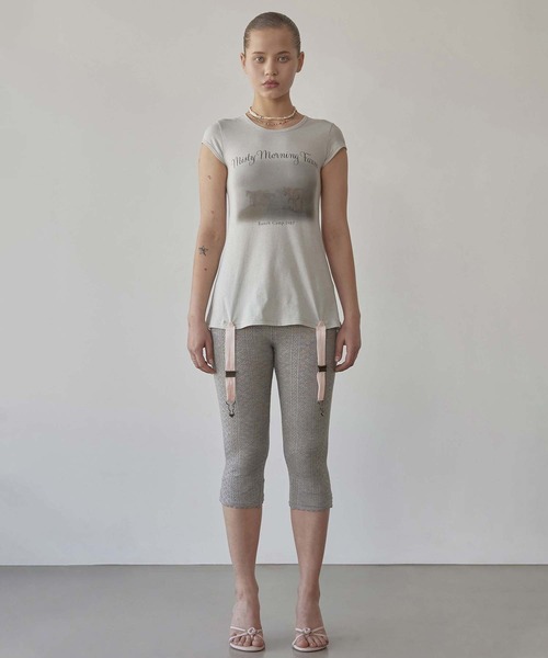 SCULPTOR（スカルプター）の「Ranch Lingerie Tee（Tシャツ/カットソー・レディース・ホワイト/ライトブルー・LARGE/MEDIUM/SMALL）」の4枚目の写真