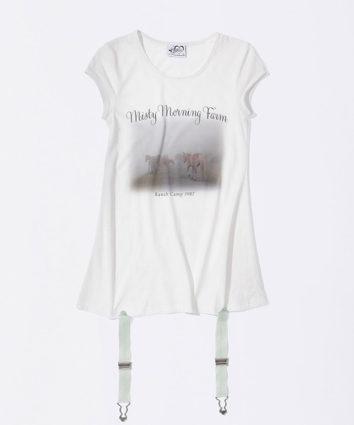 SCULPTOR（スカルプター）の「Ranch Lingerie Tee（Tシャツ/カットソー・レディース・ホワイト/ライトブルー・LARGE/MEDIUM/SMALL）」の9枚目の写真