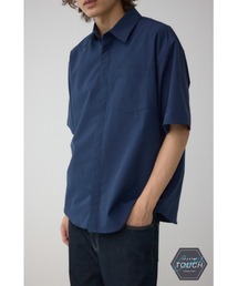 AZUL by moussy（アズールバイマウジー）の「C/T切り替え比翼半袖シャツ（シャツ/ブラウス・レディース）」