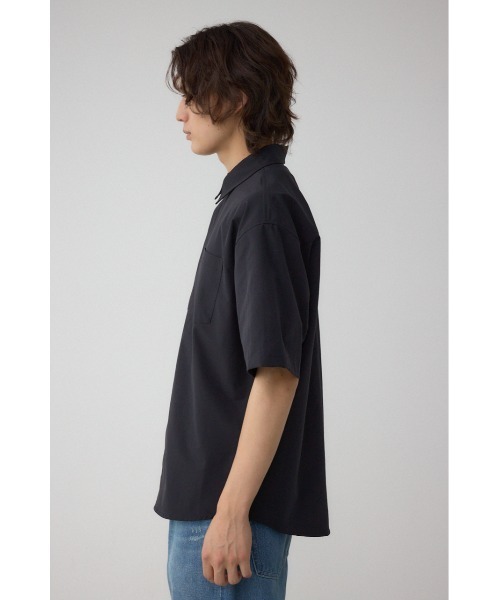 AZUL by moussy(アズールバイマウジー)の「C/T切り替え比翼半袖シャツ(シャツ/ブラウス・レディース・ブラック/グレー/ネイビー・MEDIUM/LARGE)」の4枚目の写真
