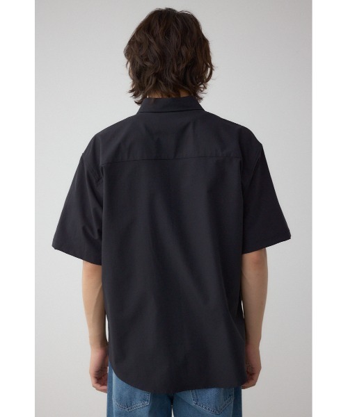 AZUL by moussy(アズールバイマウジー)の「C/T切り替え比翼半袖シャツ(シャツ/ブラウス・レディース・ブラック/グレー/ネイビー・MEDIUM/LARGE)」の5枚目の写真