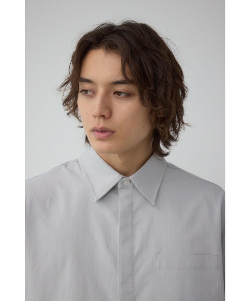 AZUL by moussy(アズールバイマウジー)の「C/T切り替え比翼半袖シャツ(シャツ/ブラウス・レディース・ブラック/グレー/ネイビー・MEDIUM/LARGE)」の11枚目の写真