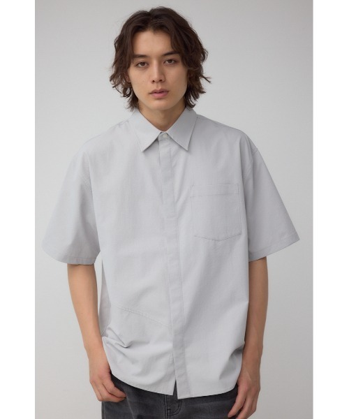AZUL by moussy(アズールバイマウジー)の「C/T切り替え比翼半袖シャツ(シャツ/ブラウス・レディース・ブラック/グレー/ネイビー・MEDIUM/LARGE)」の12枚目の写真