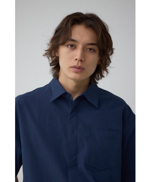 AZUL by moussy(アズールバイマウジー)の「C/T切り替え比翼半袖シャツ(シャツ/ブラウス・レディース・ブラック/グレー/ネイビー・MEDIUM/LARGE)」の22枚目の写真
