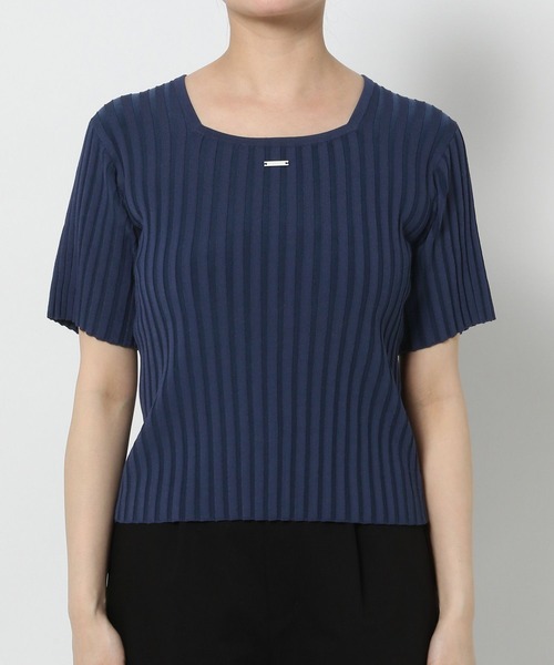 tシャツ 「NARROW STYLE/WEB・一部店舗限定」ボウタイリブニットT(HARE) レディース HARE（ハレ）の「【NARROW STYLE/WEB・一部店舗限定】ボウタイ