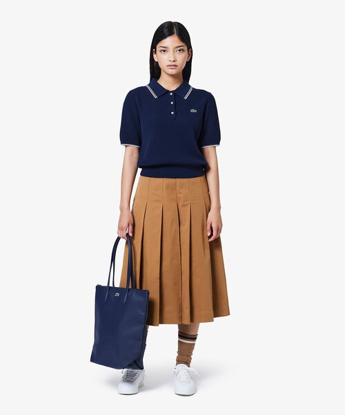 LACOSTE(ラコステ)の「ミディプリーツスカート(スカート・レディース・ブラック/キャメル・34/40/38/36)」の14枚目の写真