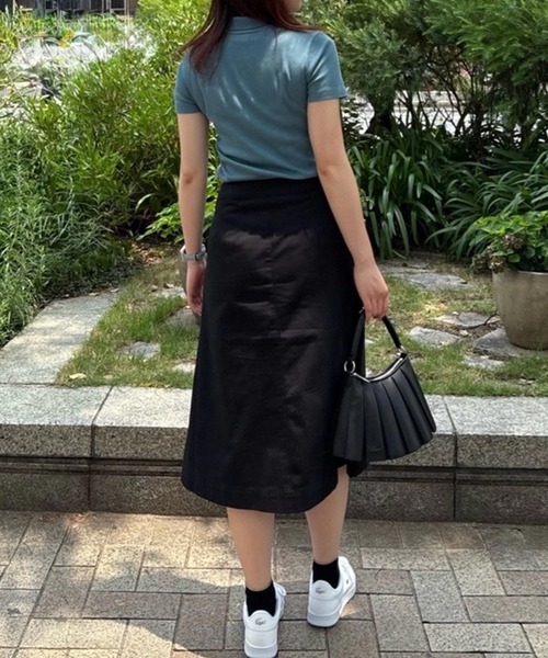 LACOSTE(ラコステ)の「ミディプリーツスカート(スカート・レディース・ブラック/キャメル・34/40/38/36)」の10枚目の写真