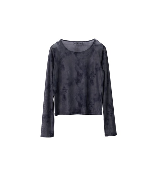 Nora Lily elle(ノラリリーエル)の「【Nora Lily】「elle」Tie dyeing sheer Top【2】(Tシャツ/カットソー・レディース・グレー系その他/ベージュ系その他/ブラック系その他・FREE)」の11枚目の写真