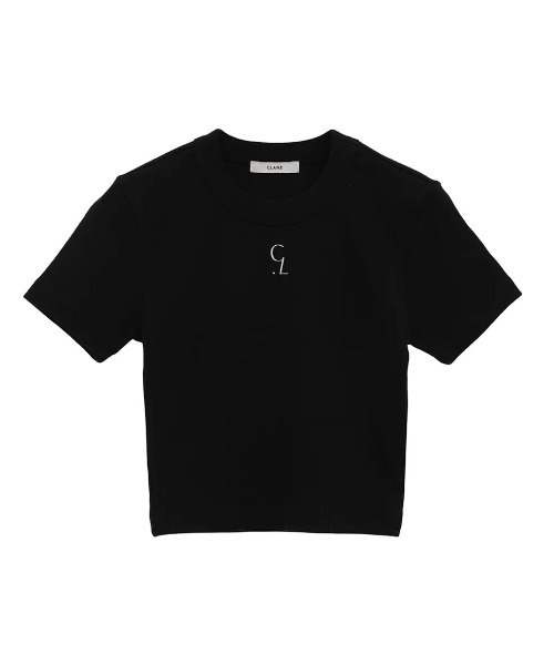 トップス CLANE LOGO CROPPED TIGHT TEE CLANE/クラネ/LOGO CROPPED TIGHT TEE(Tシャツ/カットソー