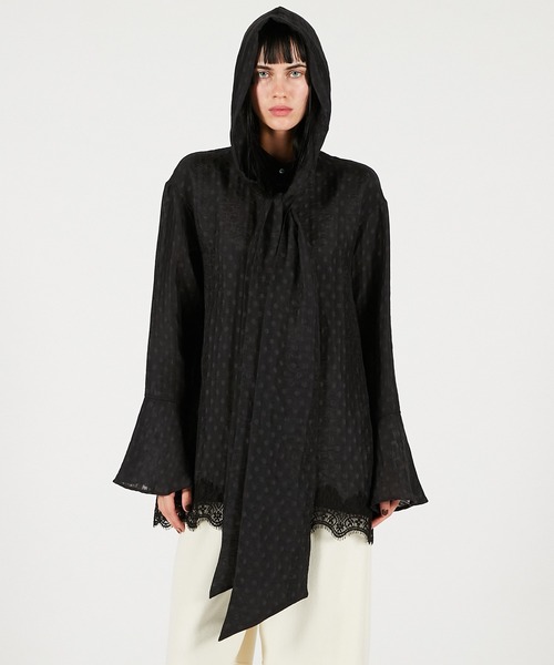 PRANK PROJECT（プランクプロジェクト）の「ボウタイシャツ / Bow tie shirt（シャツ/ブラウス・レディース・ホワイト/ブルー/ブラック・FREE）」の2枚目の写真